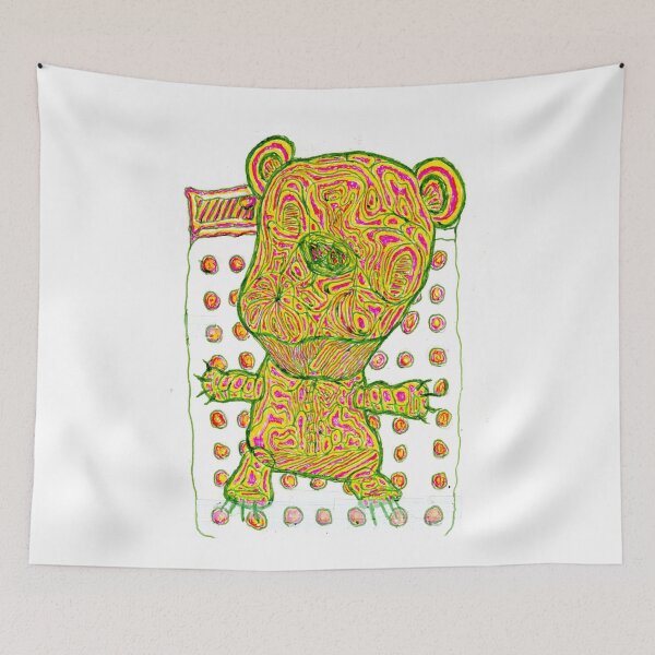 Item preview, PSYCHEDELIC TEDDY ON MATTRESS designed and sold by Odd-jewelry.
