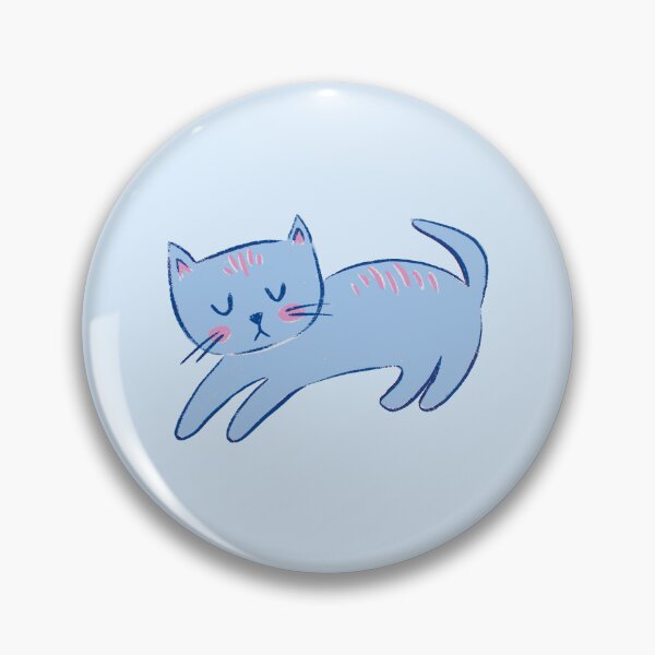Item preview, Blue Sleepy Kitty  designed and sold by GyngerGarza.