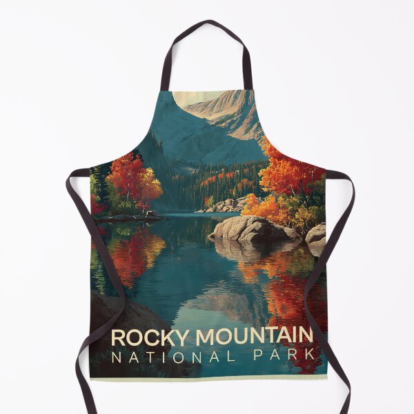 Item preview, Rocky Mountain National Park vintage travel poster designed and sold by Gooos.