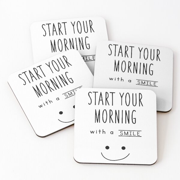 Item preview, start your morning with a smile designed and sold by SkillDesigner.