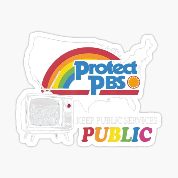 Item preview, Protect PBS Save Public Broadcasting Service PBS Rainbow designed and sold by Cute-Collection.