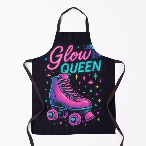 Item preview, Glow Queen T-Shirt – Retro Roller Skating 90s Neon Aesthetic designed and sold by Laugh & Rewind .
