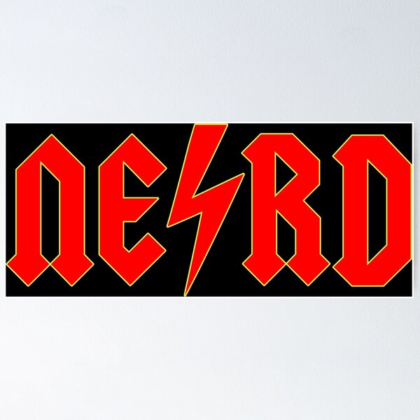 Item preview, NERD - lettering with lightning designed and sold by MyREDBlack.