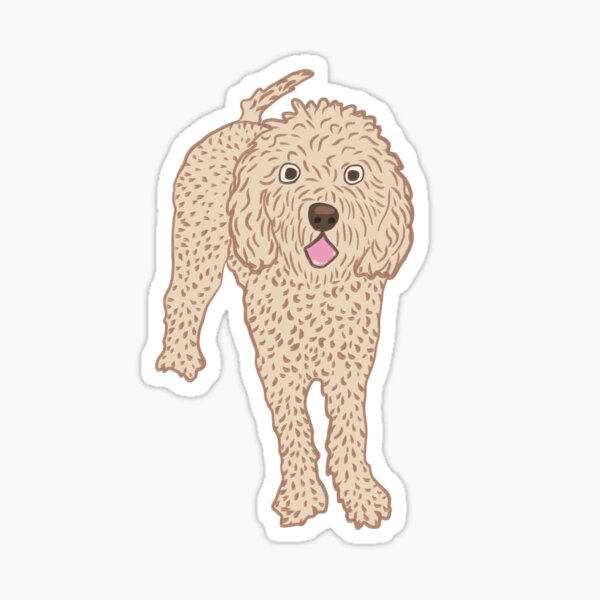 Item preview, Funny surprised labradoodle dog designed and sold by SaryandSaff.