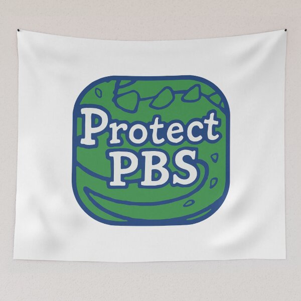 Item preview, Protect PBS Support Public Broadcasting Retro PBS designed and sold by Cute-Collection.