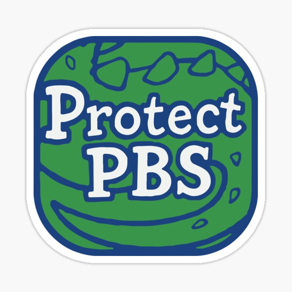 Item preview, Protect PBS Support Public Broadcasting Retro PBS designed and sold by Cute-Collection.