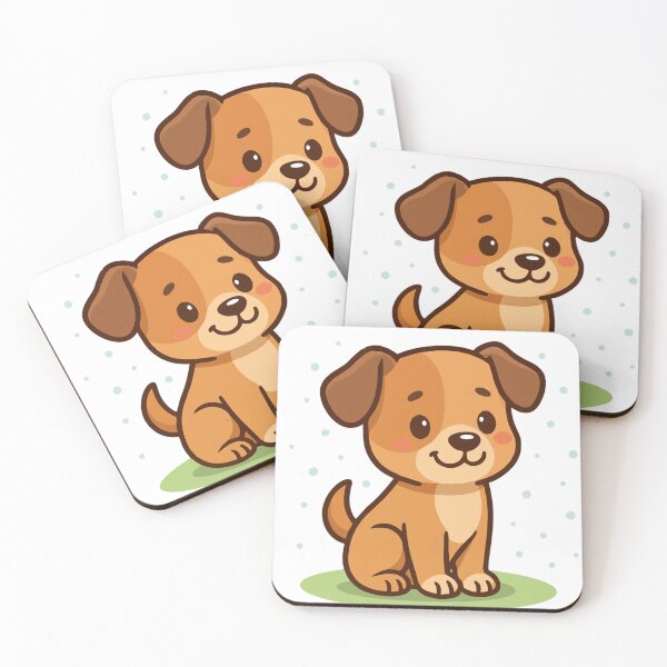 Item preview, cartoon puppy with big eyes designed and sold by EchoOfSilence.