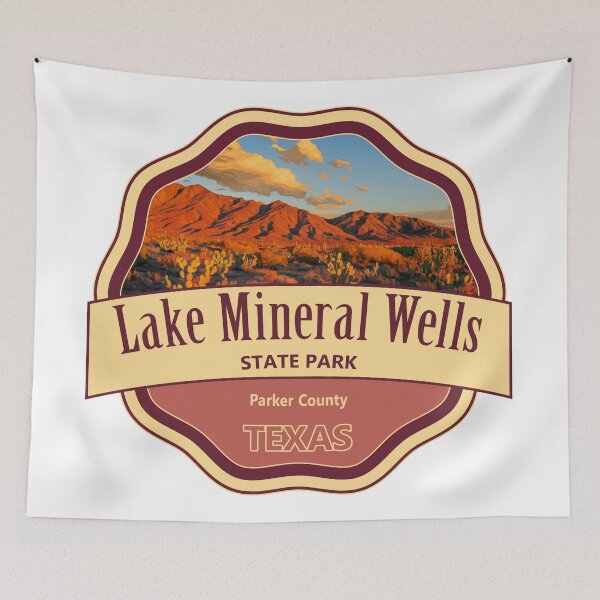 Item preview, Lake Mineral Wells State Park, Parker County, Texas designed and sold by Wanderful-roads.