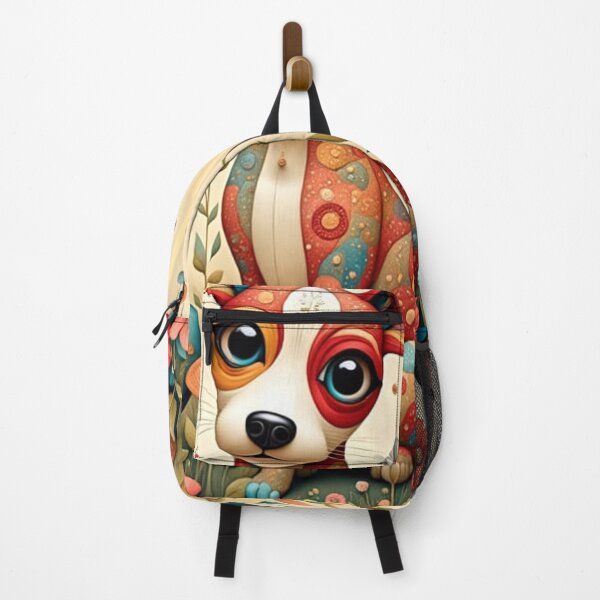 Item preview, Colorful Canine Folk Art designed and sold by Beyond The Canvas.