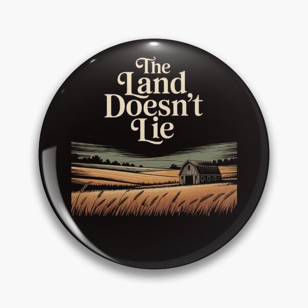 Item preview, The Land Doesn’t Lie Shirt – Realistic Farm Landscape Graphic Tee designed and sold by Slavicsoul.