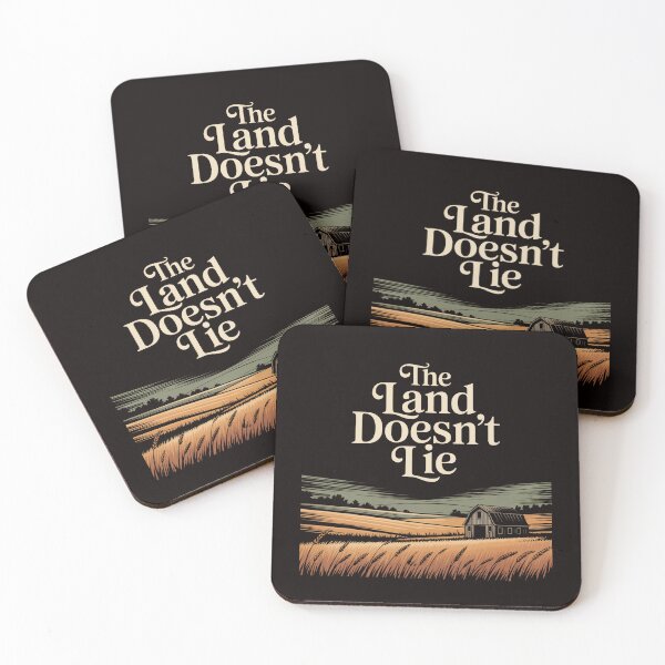 Item preview, The Land Doesn’t Lie Shirt – Realistic Farm Landscape Graphic Tee designed and sold by Slavicsoul.