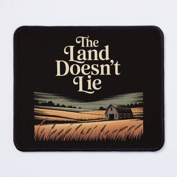Item preview, The Land Doesn’t Lie Shirt – Realistic Farm Landscape Graphic Tee designed and sold by Slavicsoul.