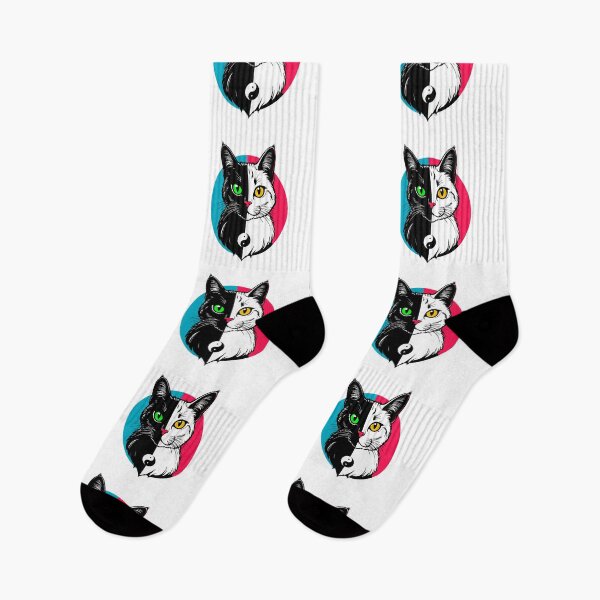 Item preview, Colorful cat Yin and yang designed and sold by Grypis.