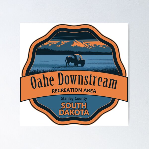 Item preview, Oahe Downstream Recreation Area, Stanley County, South Dakota designed and sold by Wanderful-roads.