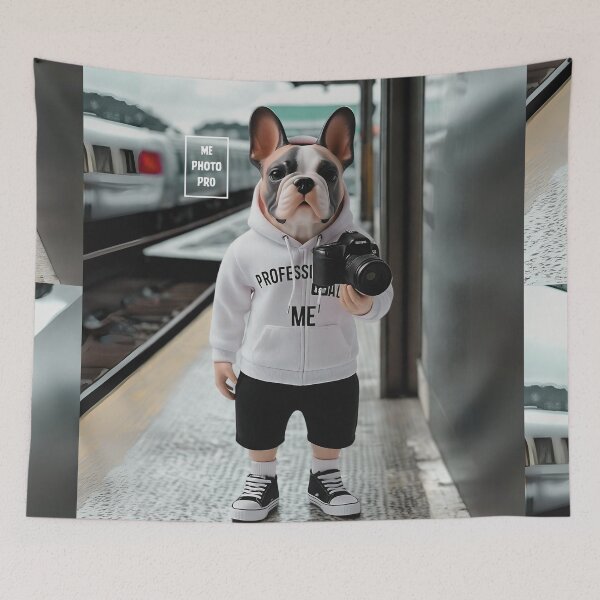 Item preview, [ME] French Bulldog Pro Photographer 10 (Train Station) designed and sold by S9View.