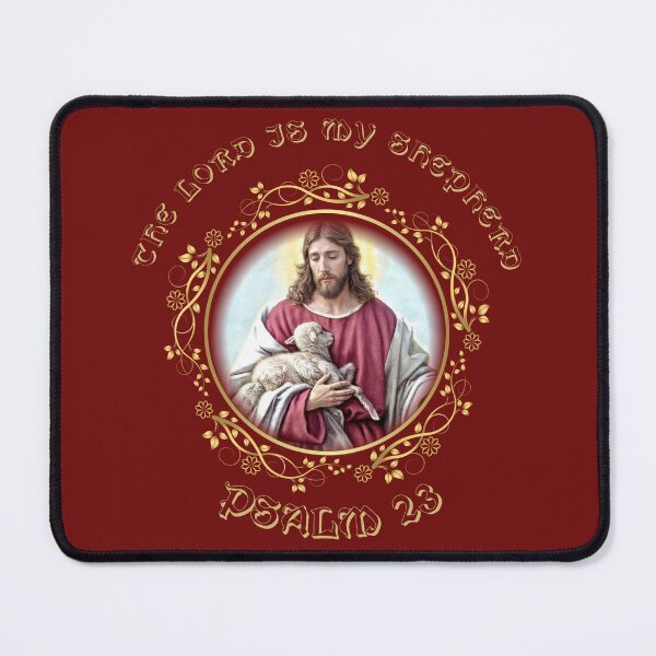 Item preview, Jesus, The Good Shepherd, The Lord is my Shepherd, Psalm 23 designed and sold by hispanicworld.