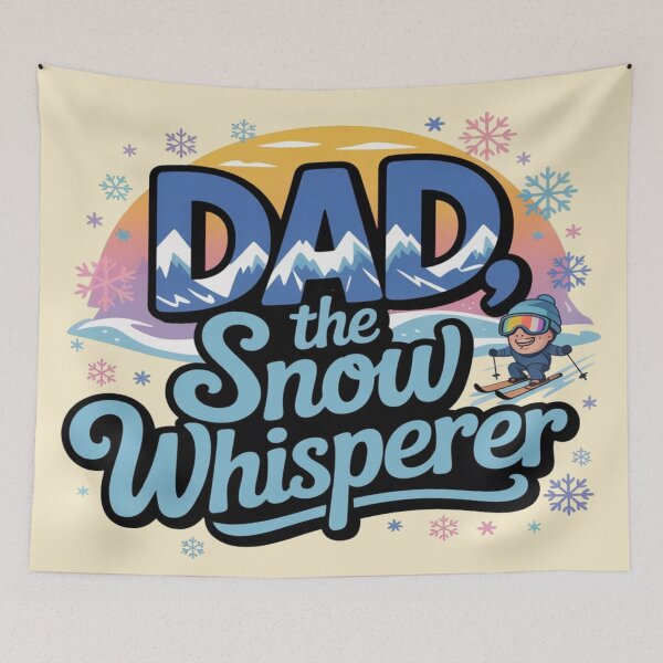 Item preview, DAD: The snow whisperer– Father’s Day Gift for Skiing Lovers designed and sold by Rajasekar.
