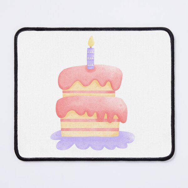 Item preview, cute birthday cake illustration, kawaii, party designed and sold by inelistudio.