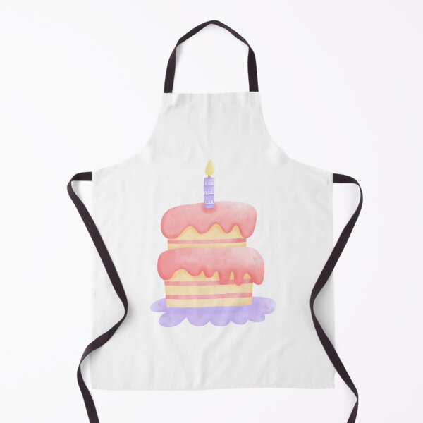 Item preview, cute birthday cake illustration, kawaii, party designed and sold by inelistudio.