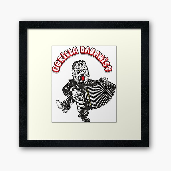 Vista previa del artículo con la obra «GORILA acordeonista», diseñado y vendido por AleksARTua.