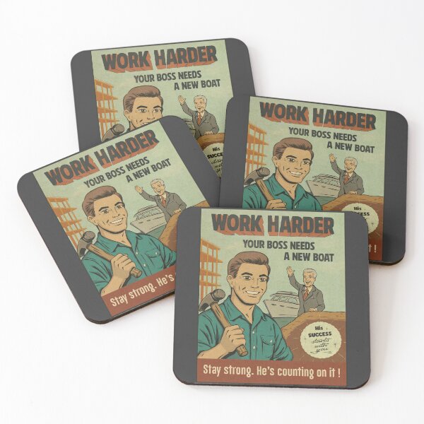Item preview, Work Harder ! Your boss needs a new boat! designed and sold by Yoginath.