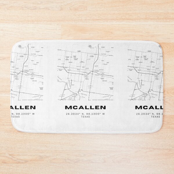 Item preview, McAllen Map Poster – Stylish Minimalist South Texas Art designed and sold by RM-Journey.