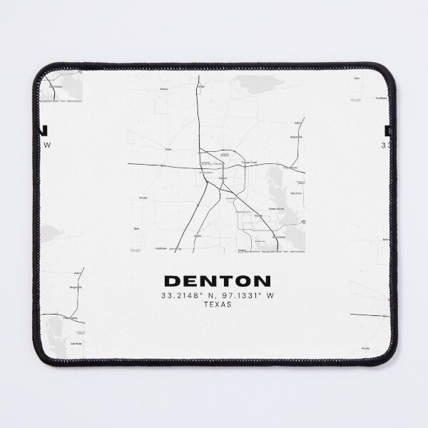 Item preview, Denton City Map – Minimalist Texas College Town Print designed and sold by RM-Journey.