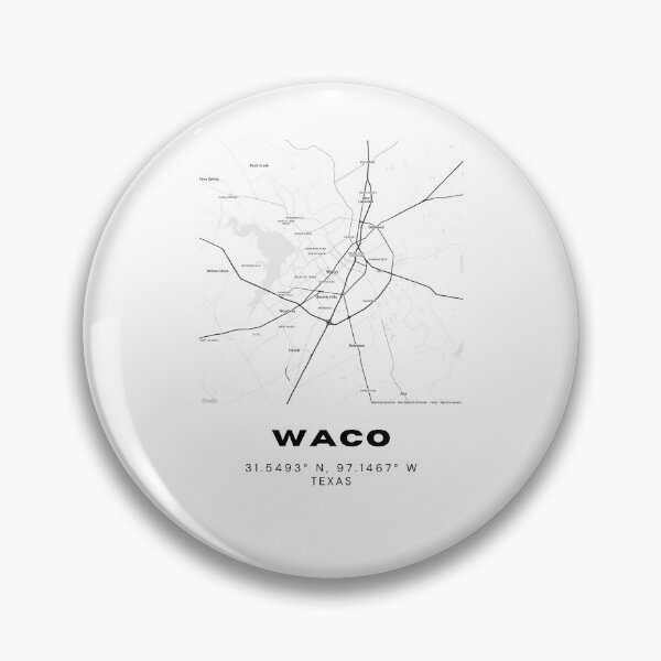 Item preview, Waco Map Print – Black & White Minimalist Texas Wall Art designed and sold by RM-Journey.