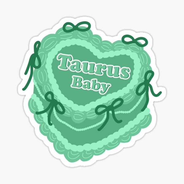 Item preview, Taurus Baby Cute Green Birthday Cake designed and sold by PlotLines.
