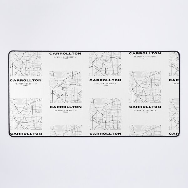 Item preview, Carrollton City Map – North Texas Minimalist Art Poster designed and sold by RM-Journey.