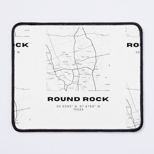Item preview, Round Rock Map Poster – Austin Suburb Minimalist Wall Art designed and sold by RM-Journey.