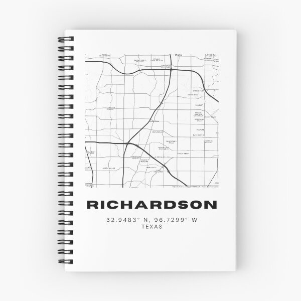 Item preview, Póster del mapa de Richardson: arte mural minimalista del suburbio de DFW designed and sold by RM-Journey.