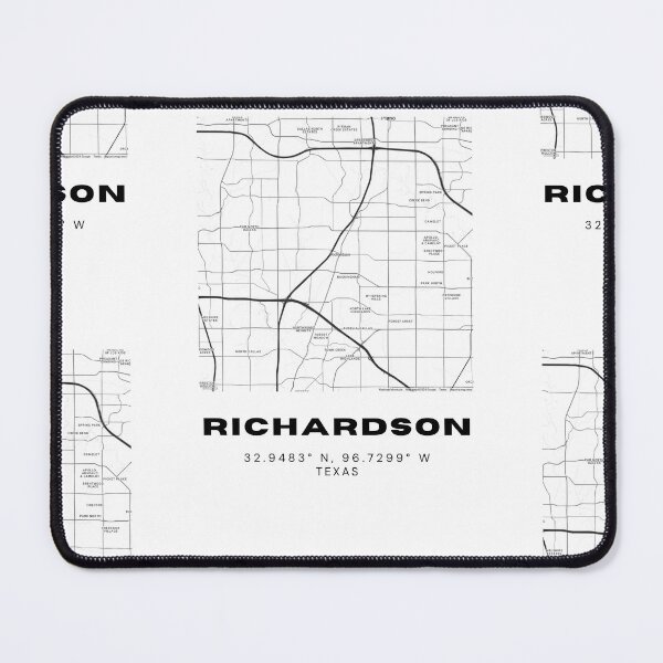 Item preview, Richardson Map Poster – Minimalist DFW Suburb Wall Art designed and sold by RM-Journey.