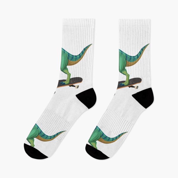 Item preview, Cute Dinosaur Skating with Rose - Adorable Romantic Dino Design designed and sold by ArtsyExplorer.