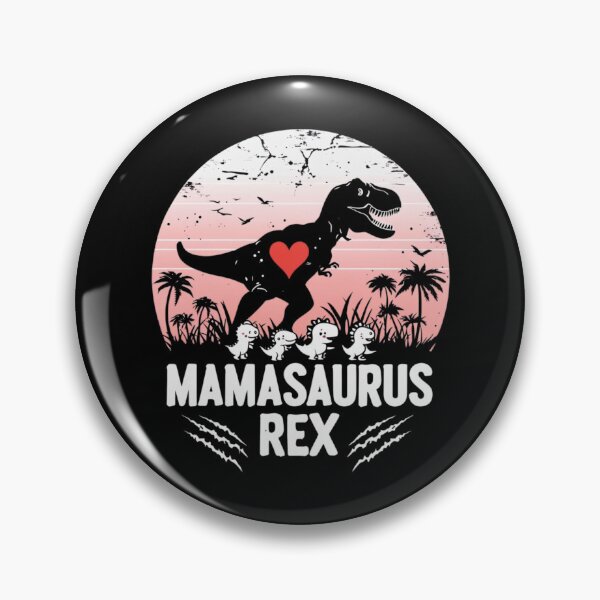 Artikelvorschau, Mamasaurus Rex Retro Sonnenuntergang mit Baby-Dinosaurier - Liebevolle Mama Dinosaurier entworfen und verkauft von Colorful-Garden.