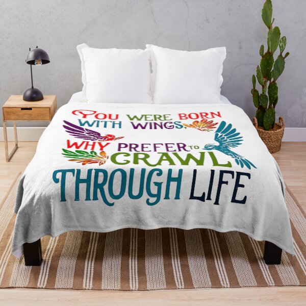 Item preview, You were born with wings, why prefer to crawl through life 9 designed and sold by Tom-Johnson.