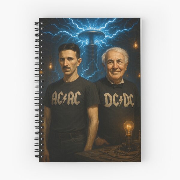 Item preview, AC/AC vs DC/DC – Tesla vs Edison Electric Showdown designed and sold by Hats in the Belfry.