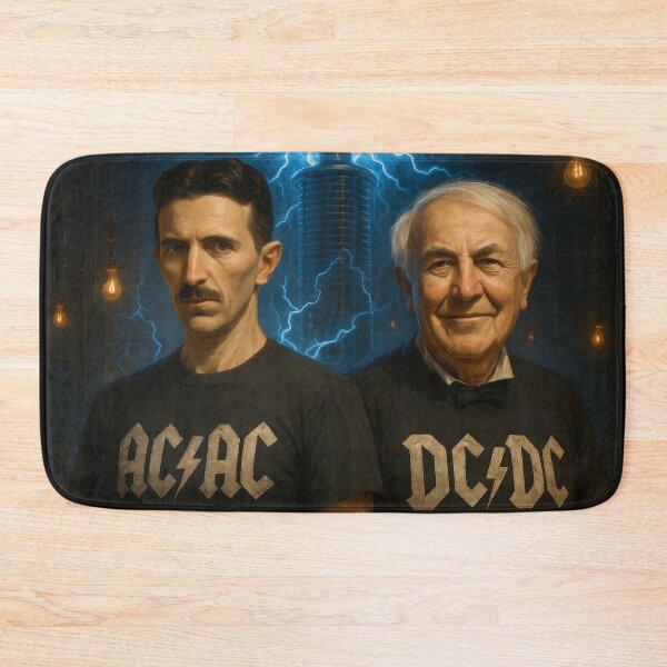 Item preview, AC/AC vs DC/DC – Tesla vs Edison Electric Showdown designed and sold by Hats in the Belfry.