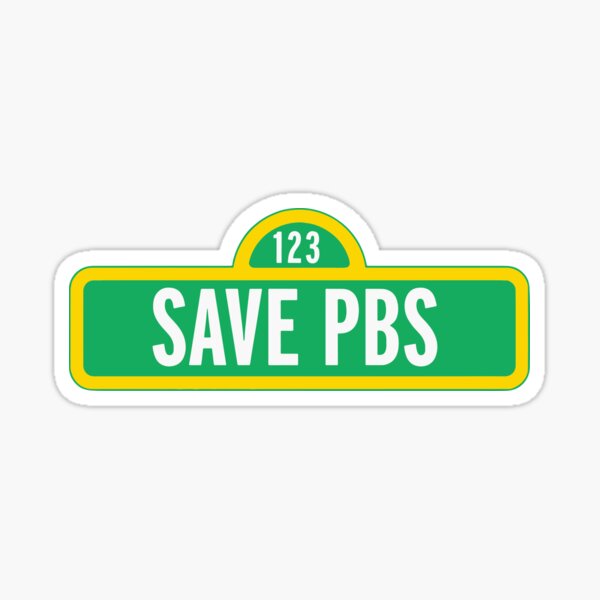 Item preview, Save PBS Defend Public Broadcasting designed and sold by Cute-Collection.