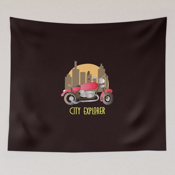 Item preview, City Explorer Motorcycle Sign designed and sold by karyalangit.