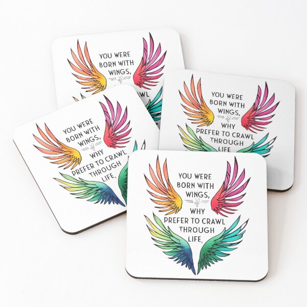 Item preview, You were born with wings, why prefer to crawl through life 13 designed and sold by Tom-Johnson.