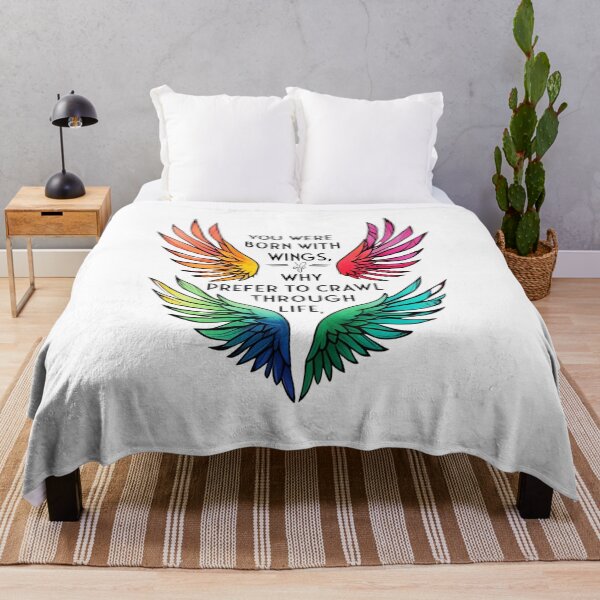 Item preview, You were born with wings, why prefer to crawl through life 13 designed and sold by Tom-Johnson.