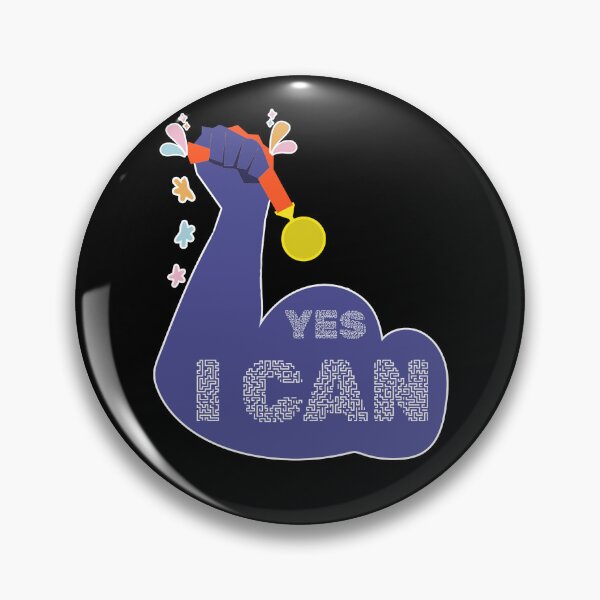 Item preview, YES I CAN – Bold Motivational Quote for Confidence and Determination designed and sold by ArtsyExplorer.