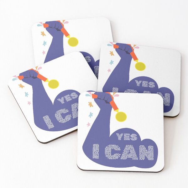 Item preview, YES I CAN – Bold Motivational Quote for Confidence and Determination designed and sold by ArtsyExplorer.