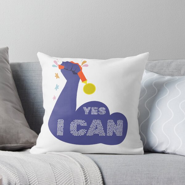 Item preview, YES I CAN – Bold Motivational Quote for Confidence and Determination designed and sold by ArtsyExplorer.