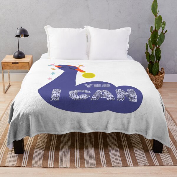 Item preview, YES I CAN – Bold Motivational Quote for Confidence and Determination designed and sold by ArtsyExplorer.