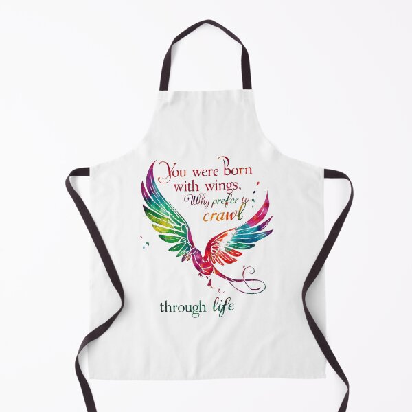 Item preview, You were born with wings, why prefer to crawl through life 14 designed and sold by Tom-Johnson.