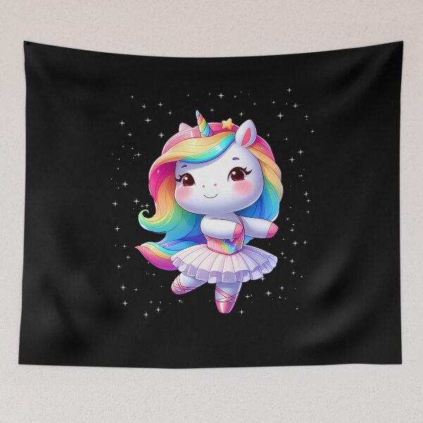Item preview, Ballet Dancer Rainbow Unicorn Lover designed and sold by Kimberley King Art  King Art.