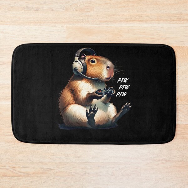 Item preview, Capybara Video Game Gaming Nerd designed and sold by Kimberley King Art  King Art.