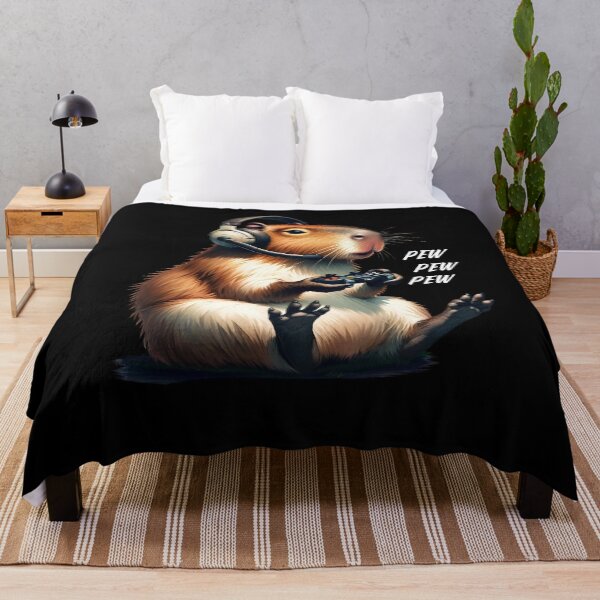 Item preview, Capybara Video Game Gaming Nerd designed and sold by Kimberley King Art King Art.